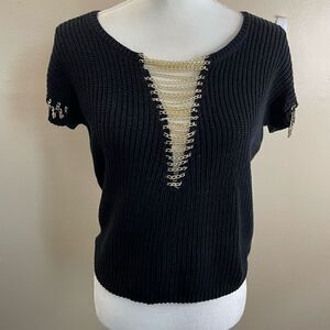 Jennifer Lopez| Goth| Chain detail|Sweater| Super soft